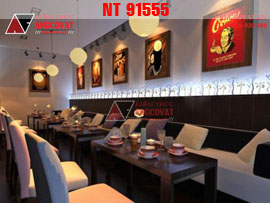 Thiết kế nội thất cà phê đơn giản NT91555